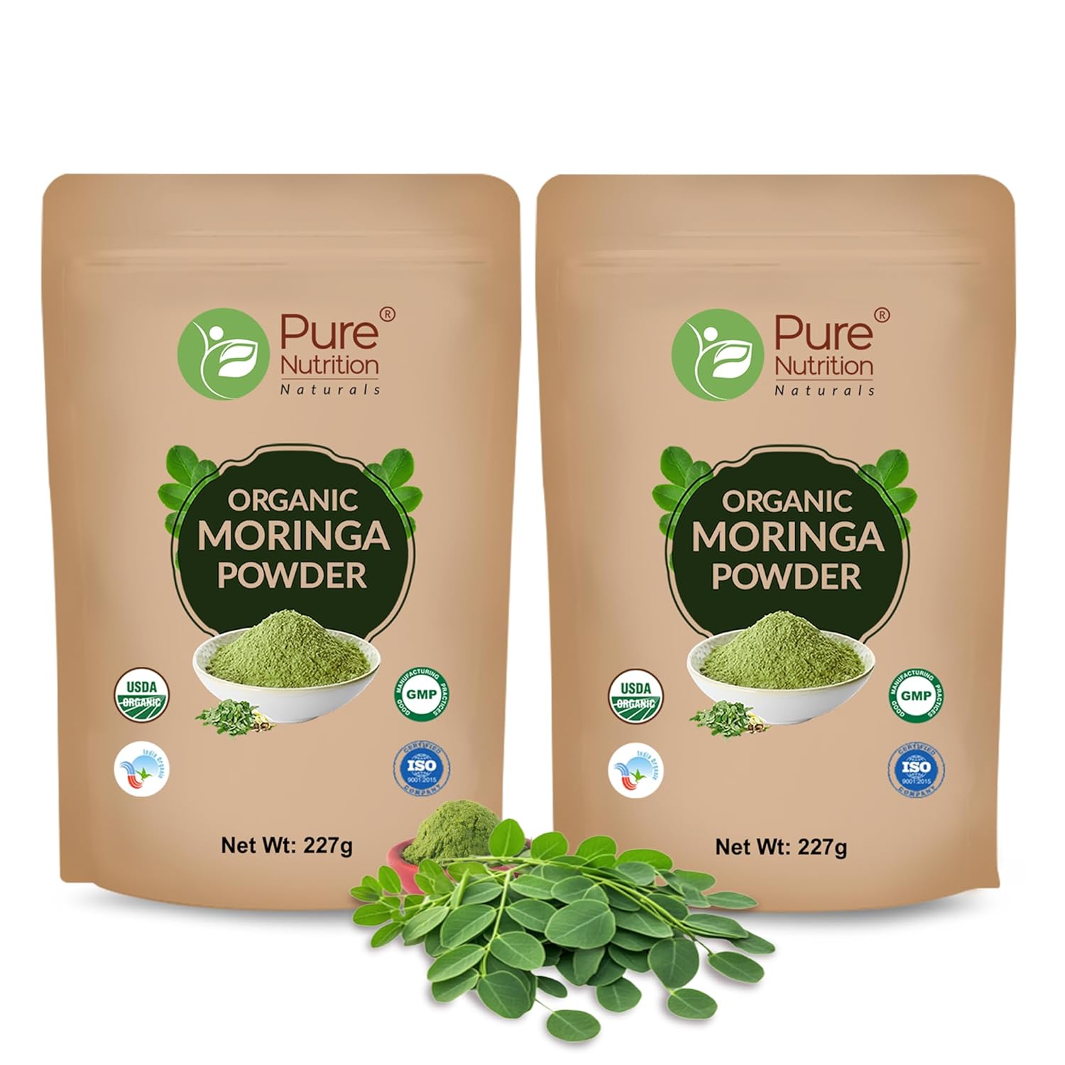 Pure Nutrition Organic Moringa Powder - (Moringa Oleifera) - 227gm