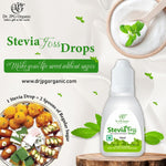 DR. JPG Organic Stevia Drops Liquid (10ml) – Pack of 2 | 100% Pure Natural Plant-Based Sweetener