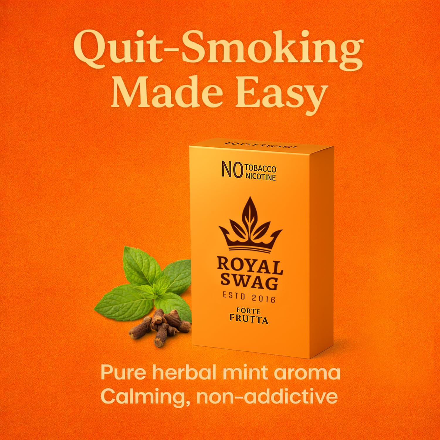 Royal Swag Ayurvedic Herbal Wellness Sticks Frutta Flavour - 100% Tobacco & Nicotine Free Sticks