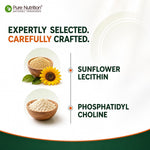 Pure Nutrition Sunflower Lecithin 1200mg, 60 Capsules | Brain & Wellness Support