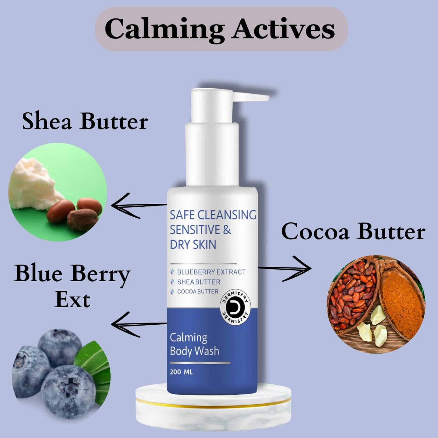 Dermistry Sensitive & Dry Skin Gentle Cleanser Calming Body Wash