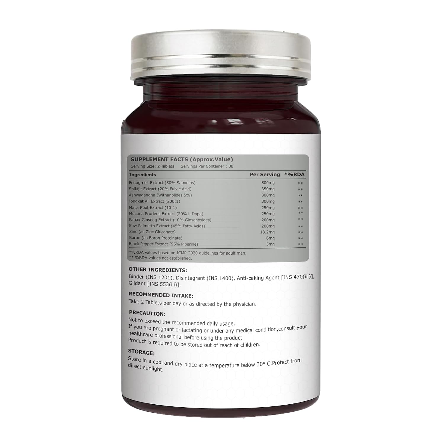 Pure Nutrition Vitagra 60 Tablets | Daily Wellness & Vitality Support Supplement