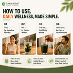 Pure Nutrition Organic Spirulina 100g | Superfood Powder | Plant-Based Protein & Wellness Support