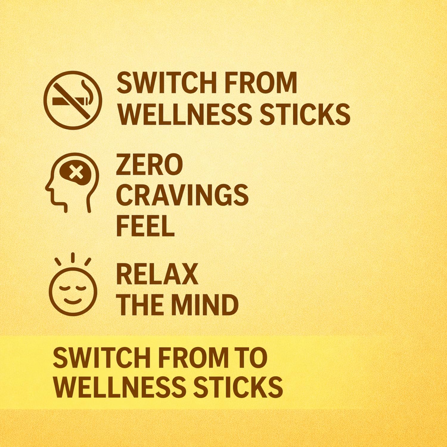 Royal Swag Ayurvedic Herbal Wellness Sticks Ginger Flavour - 100% Tobacco & Nicotine Free (10 Sticks)