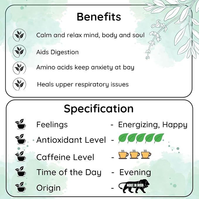 Radhikas Fine Teas Anti - Inflammatory Ginger Chai - Promote Wellness & Reduce Inflammation - 100gm