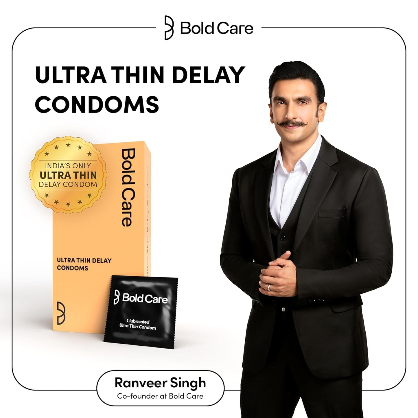Bold Care Ultra Thin Long Last Condoms - Pack of 10 - Lubricated