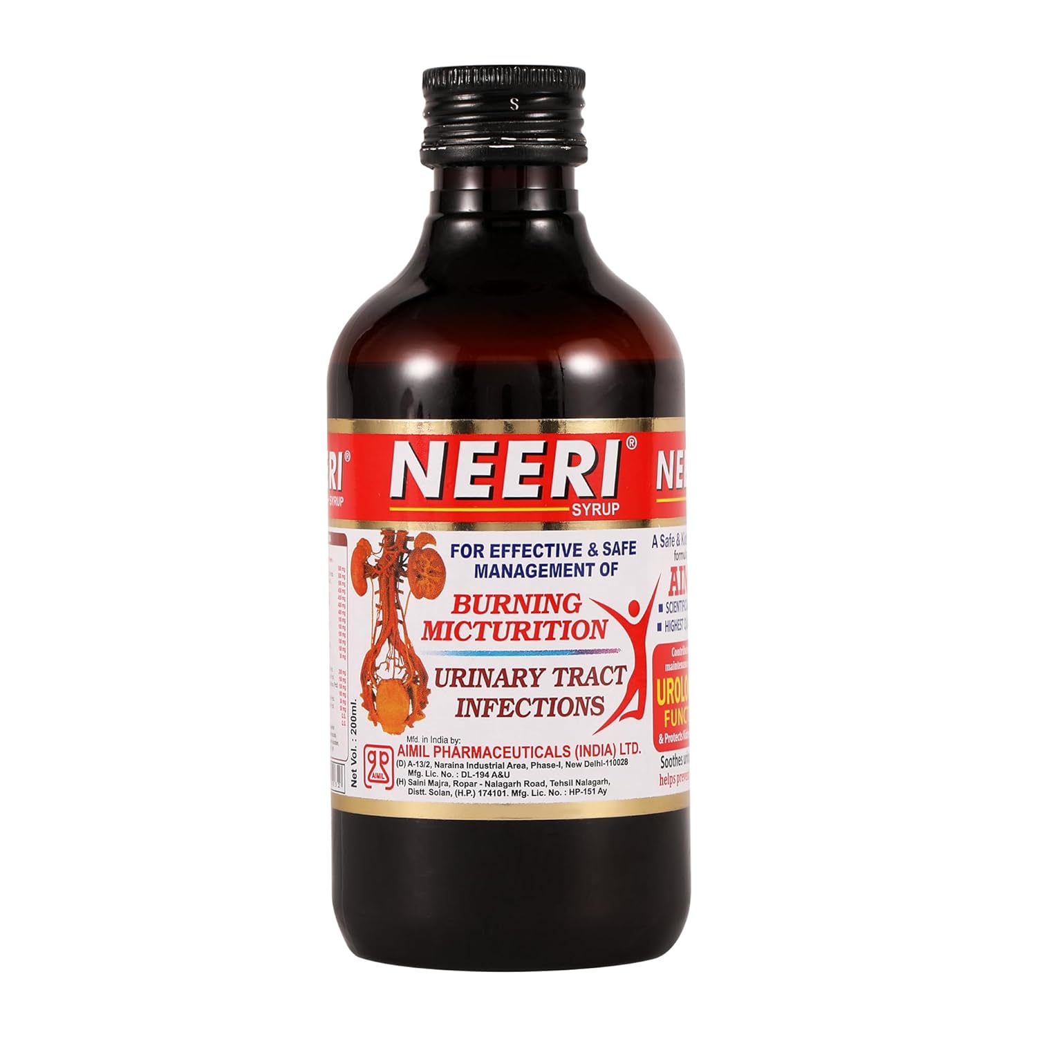 Aimil Neeri Ayurvedic Syrup | Urinary Tract Infections (UTIs) | Burning Micturition - 200ml