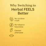 Royal Swag Ayurvedic Herbal Wellness Sticks Ginger Flavour - 100% Tobacco & Nicotine Free (10 Sticks)