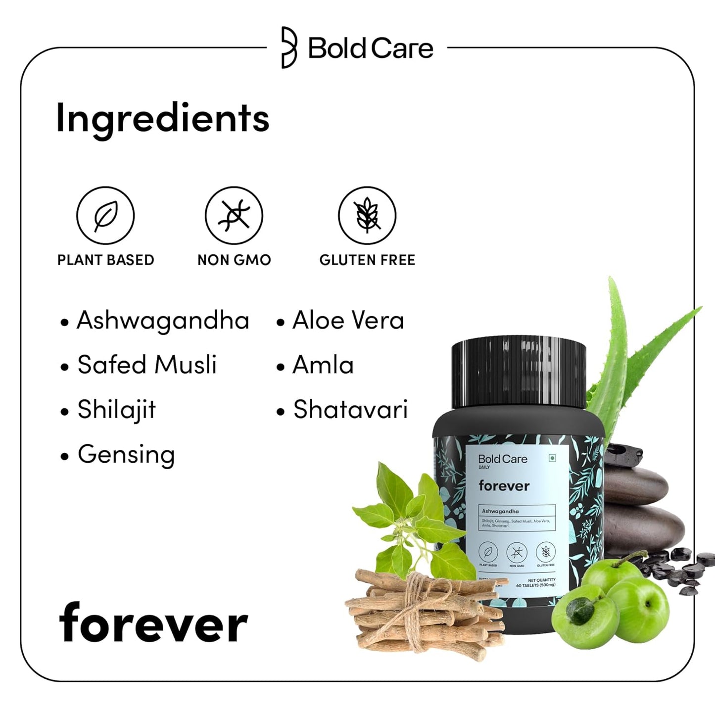 Bold Care Daily Forever Stamina Support Tablet - 60 Tablets