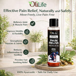 OliLife Pain Reliva Oil 100 ml | Ayurvedic Joint & Muscle Massage Oil for Pain Relief, Flexibility, Comfort, Relaxation & Mobility Herbal Support