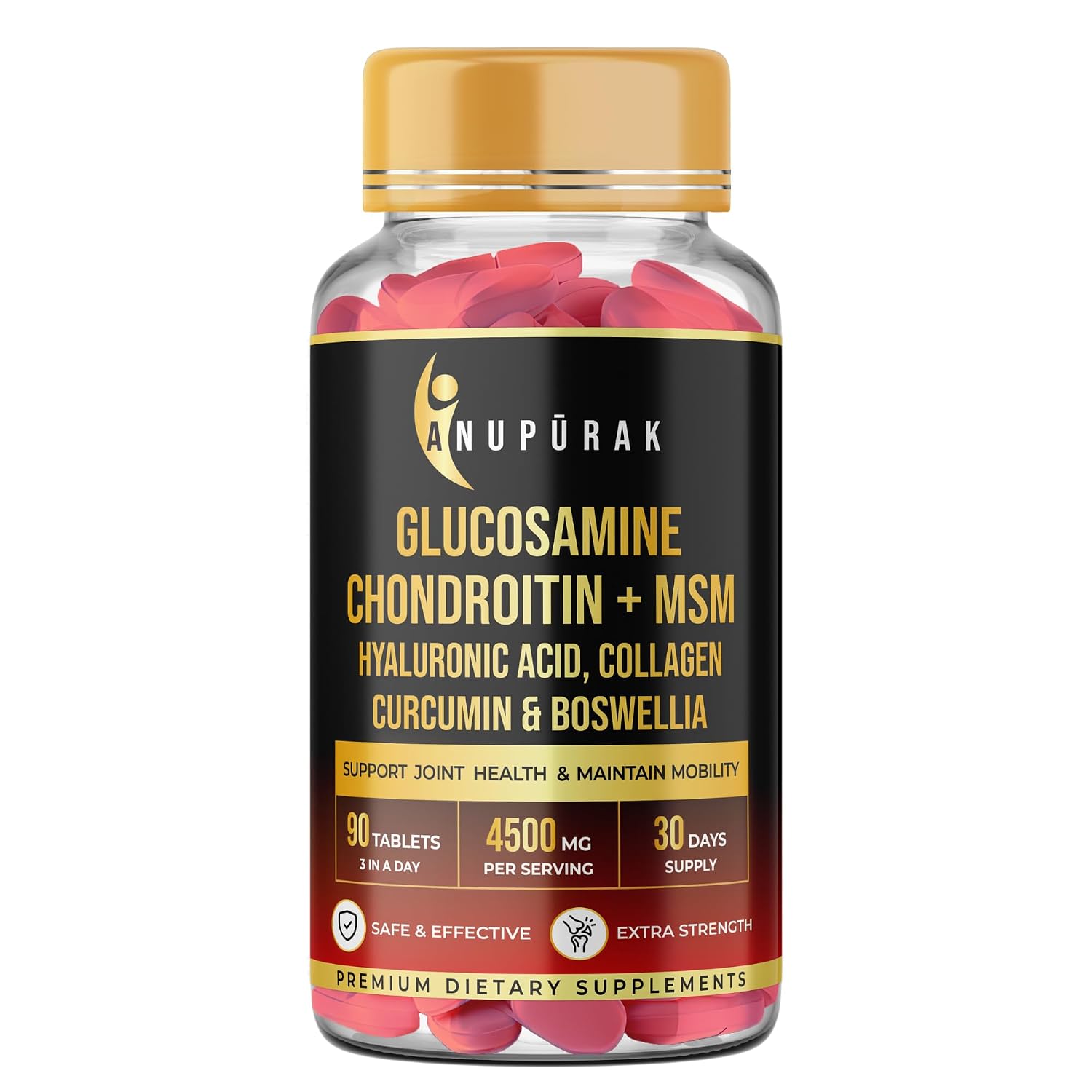 Anupurak Glucosamine Chondroitin+MSM Tablet (90 Each)