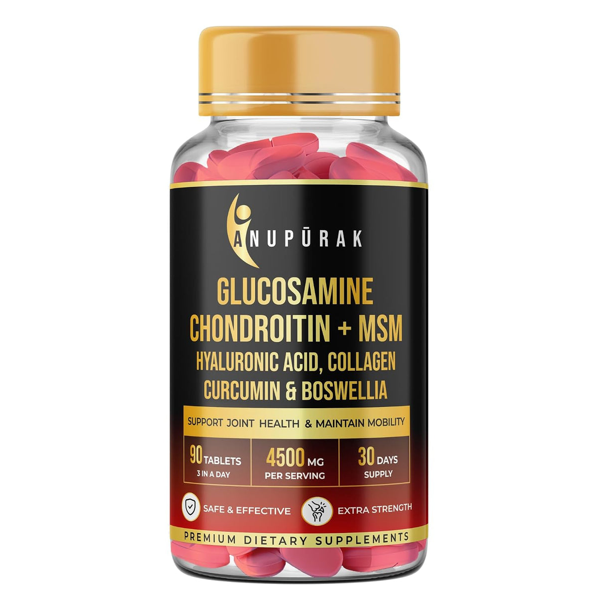 Anupurak Glucosamine Chondroitin+MSM Tablet (90 Each)