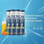 Vitaminnica Magnesium 3-in-1 Effervescent Tablets - Orange Muscle & Rest Support (4-Pack, 60 Count)