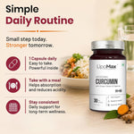Pure Nutrition Liposomal Curcumin with Ginger Extract, 30 Capsules | Antioxidant & Joint Support