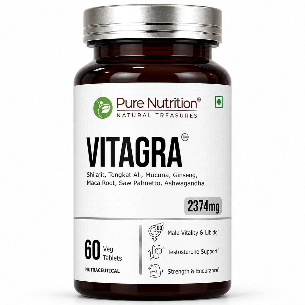 Pure Nutrition Vitagra 60 Tablets | Daily Wellness & Vitality Support Supplement