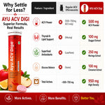 AYU ACV Digi Organic Apple Cider Vinegar Tablet for Weight Loss, 15s | 500mg ACV with Moringa, Guggul & Cinnamon, supports fat oxidation, metabolism, gut health & bloating relief, zesty lemon