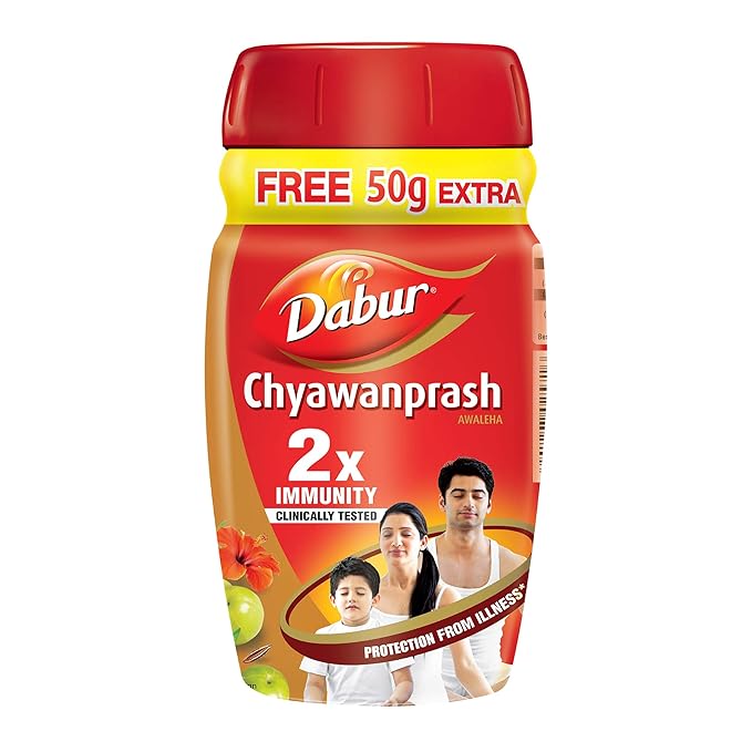 Dabur Chyawanprash Awaleha | 3X Immunity Action | Builds Strength, Stamina & Overall Health Red