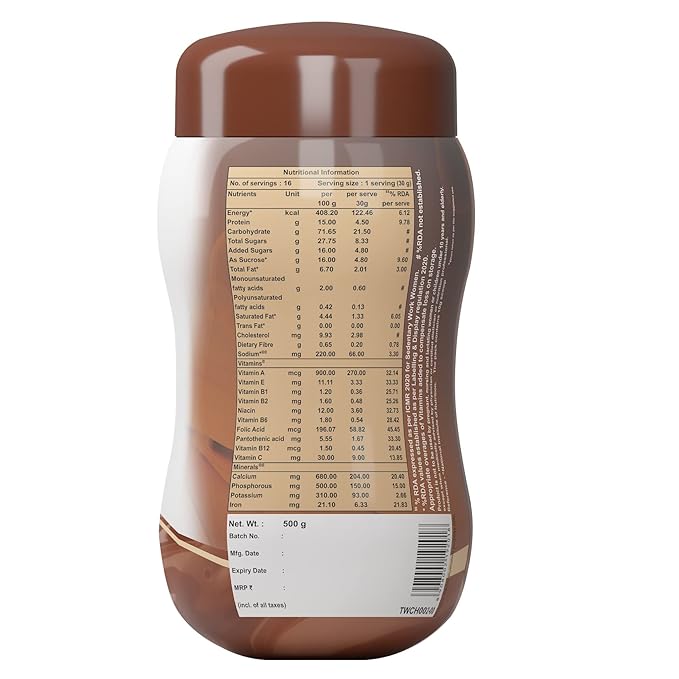 Endura Mass Weight Gainer Powder to Stay Fit | For Adults & Children Above 10 Years | Flavour Chocolate - 500gm