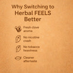 Royal Swag Ayurvedic Herbal Wellness Sticks Clove Flavour - 100% Tobacco & Nicotine Free Sticks