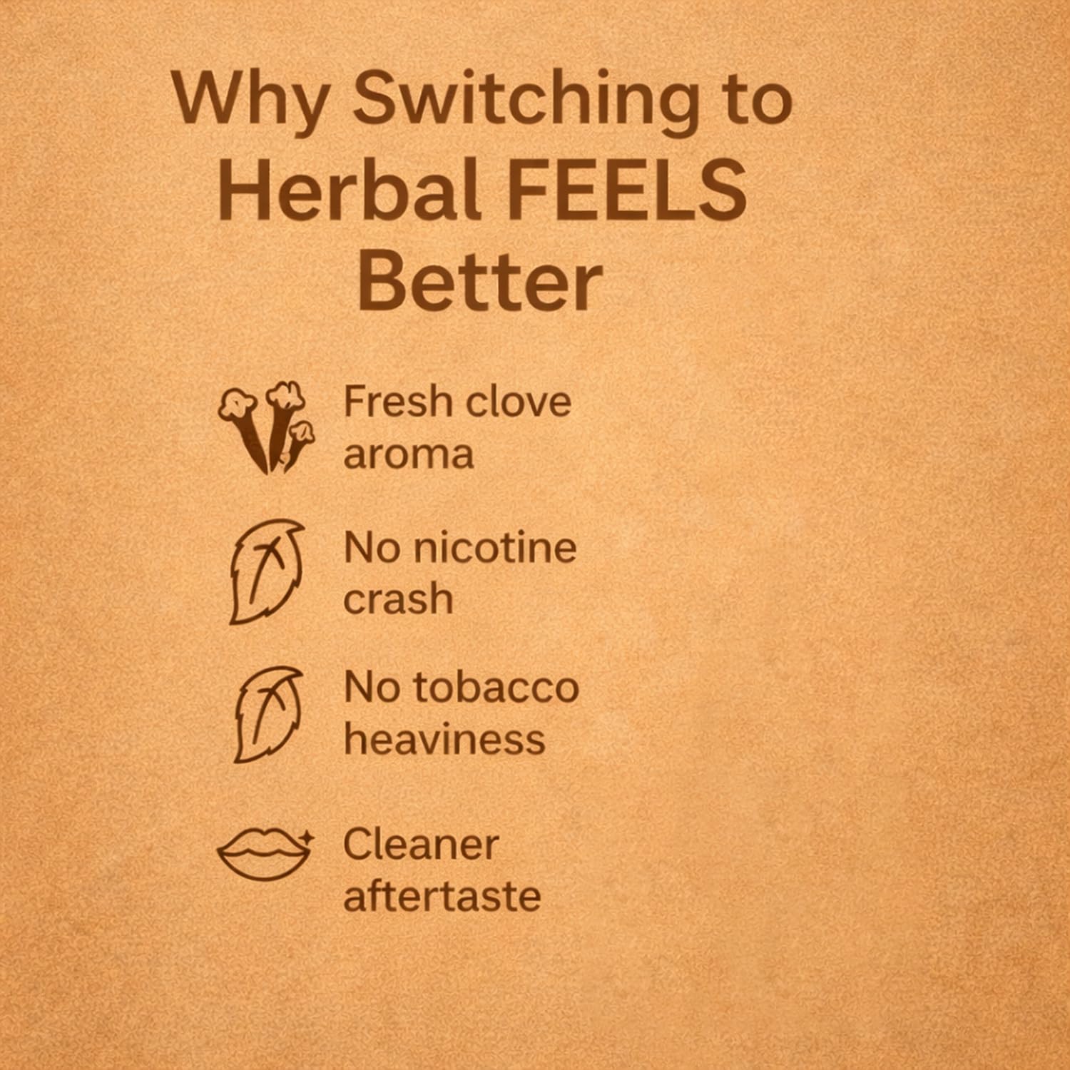 Royal Swag Ayurvedic Herbal Wellness Sticks Clove Flavour - 100% Tobacco & Nicotine Free Sticks