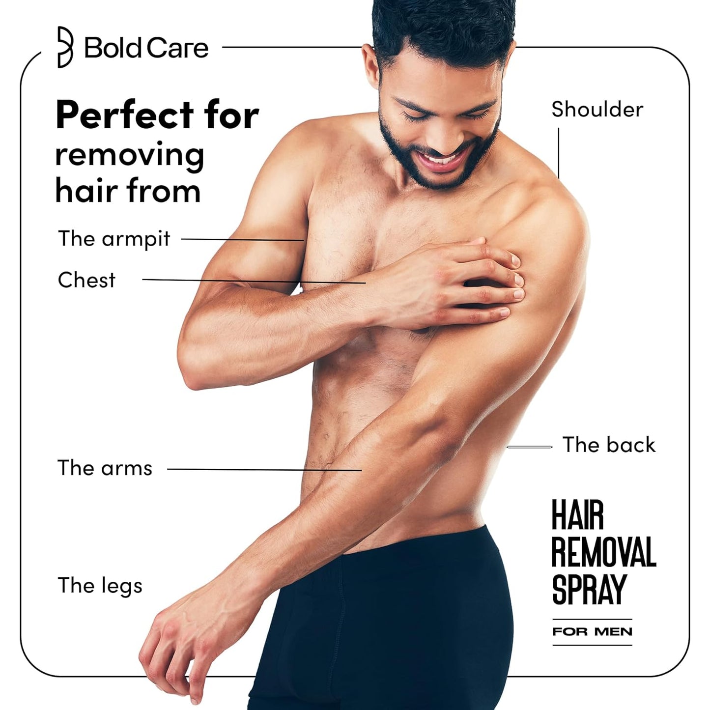Bold Care Hair Removal Spray for men - 100gm