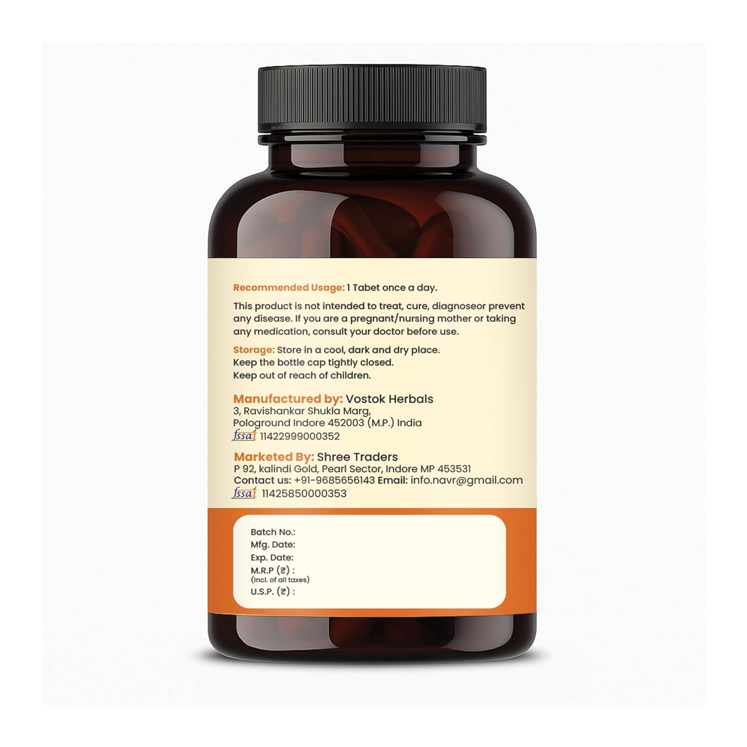 NAVR Vitamin D3 K2 (MK7) Supplement for Bone & Heart Health - 60 Tablets