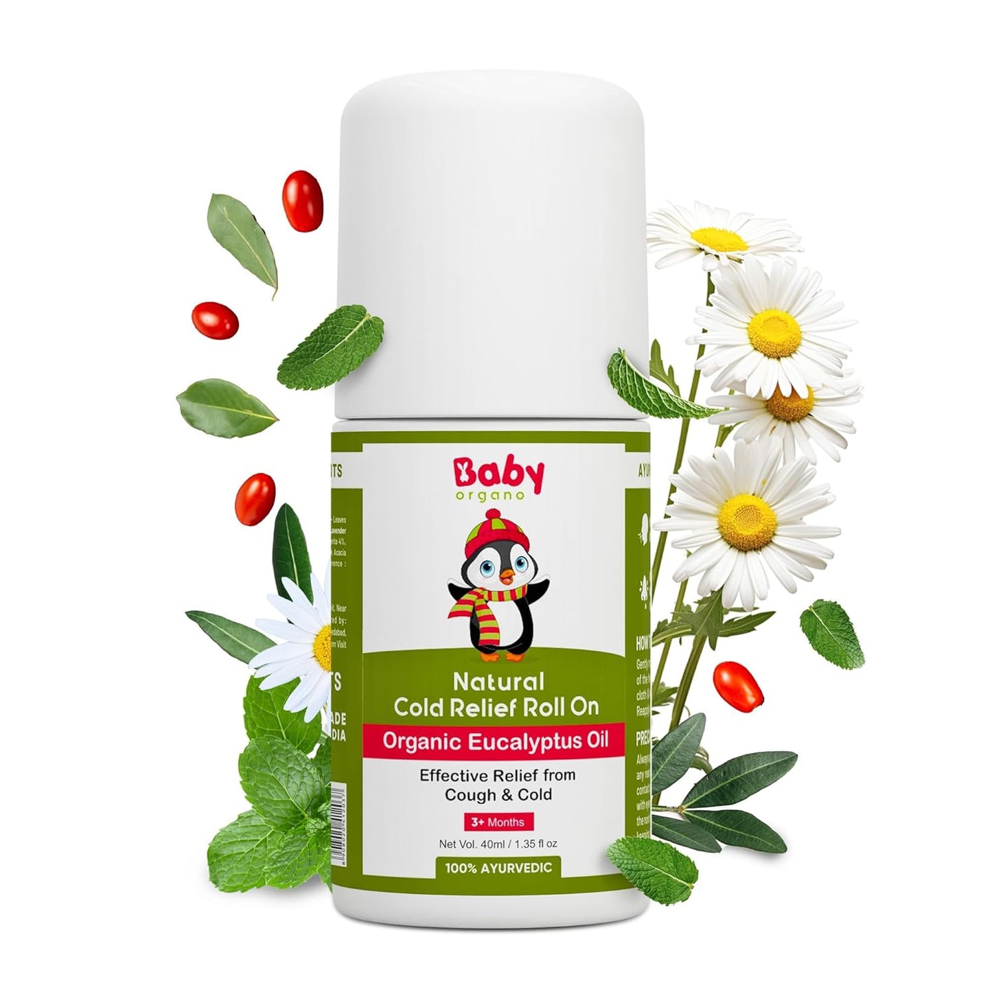 Baby Organo Natural Cold Relief Roll On - 40ml