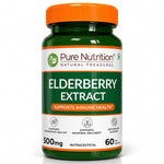 Pure Nutrition Elderberry Extract 500mg, 60 Capsules | Antioxidant & Immune Health Support