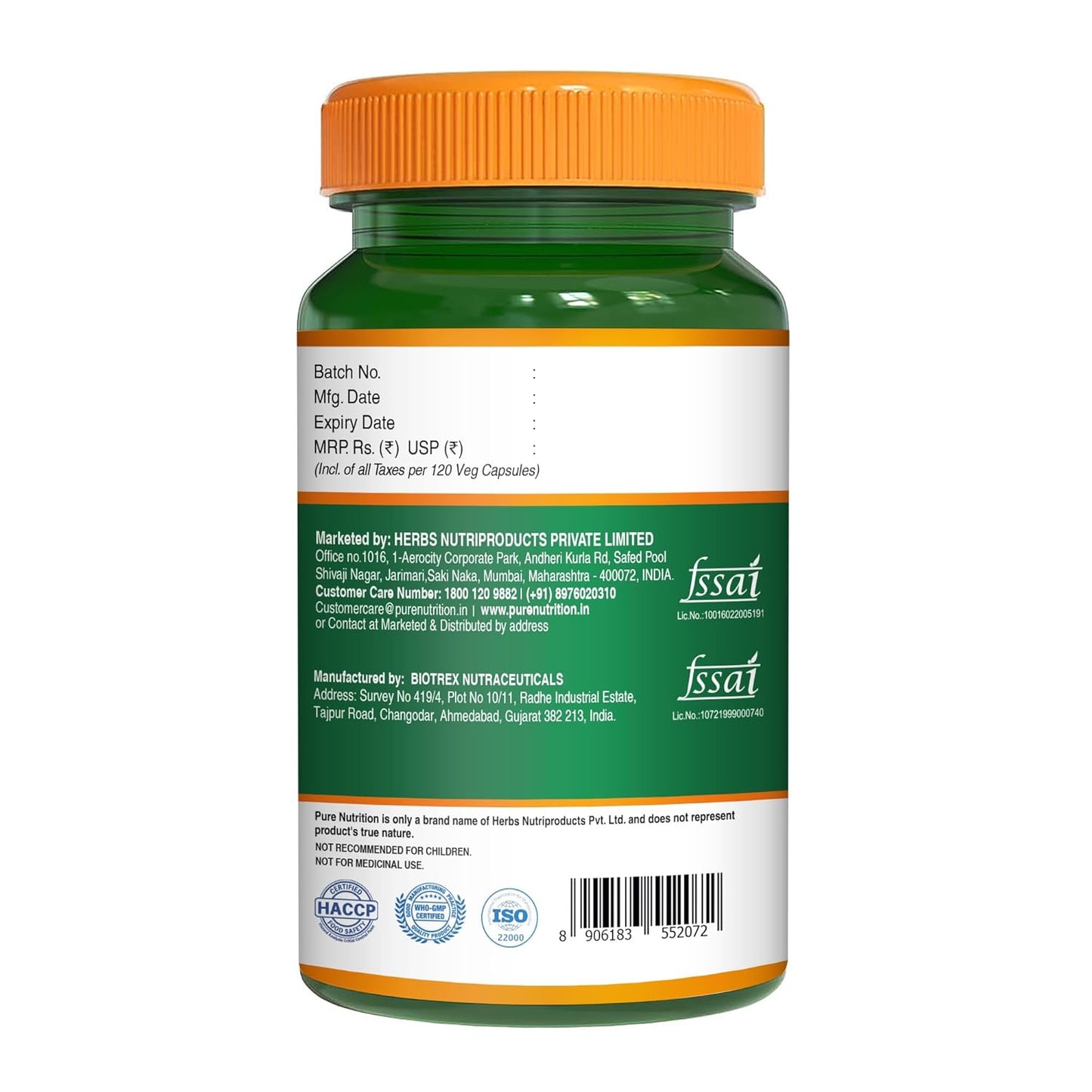 Pure Nutrition Thyro Pro Capsules | With Ashwagandha, Iodine & Selenium | Supports Thyroid Function, Balances Hormones| Promotes Overall Wellness - 120 Veg Capsules