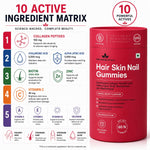 House of Ayu Hair Skin Nail Gummies | Collagen, Biotin & Hyaluronic Acid | 3-in-1 formula with Bioactive Collagen, Hyaluronic Acid, ALA & Biotin to support hair growth, glowing skin & strong nails.