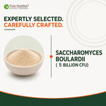 Pure Nutrition Saccharomyces Boulardii 5 Billion, 500mg, 60 Capsules | Gut Health Support