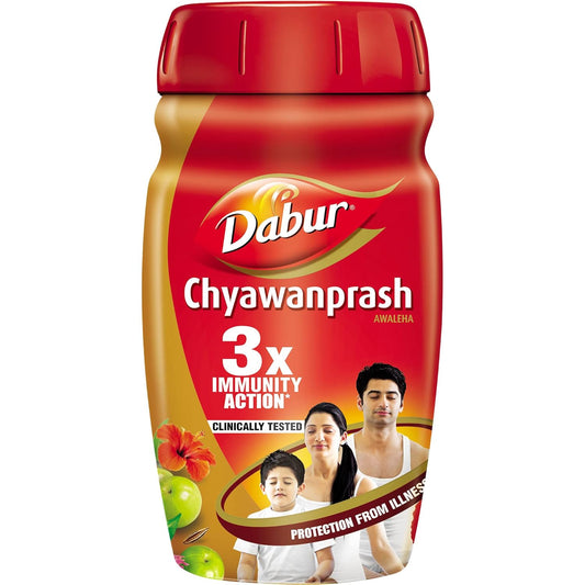 Dabur Chyawanprash Awaleha | 3X Immunity Action | Builds Strength, Stamina & Overall Health Red