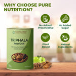Pure Nutrition Triphala Powder 100g | Ayurvedic Herbal Powder | Digestive & Gut Wellness Support