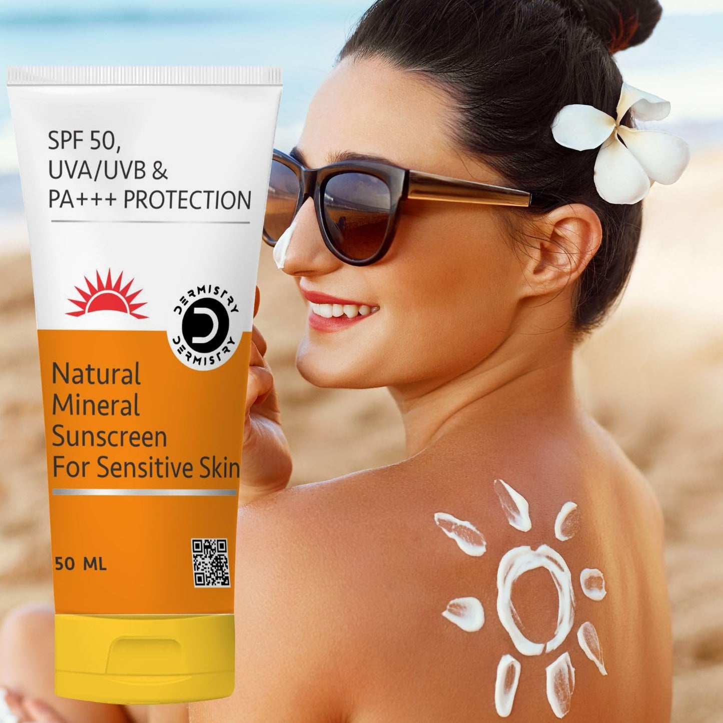 Dermistry Natural Mineral Based Sunscreen SPF-50 for Sensitive Skin