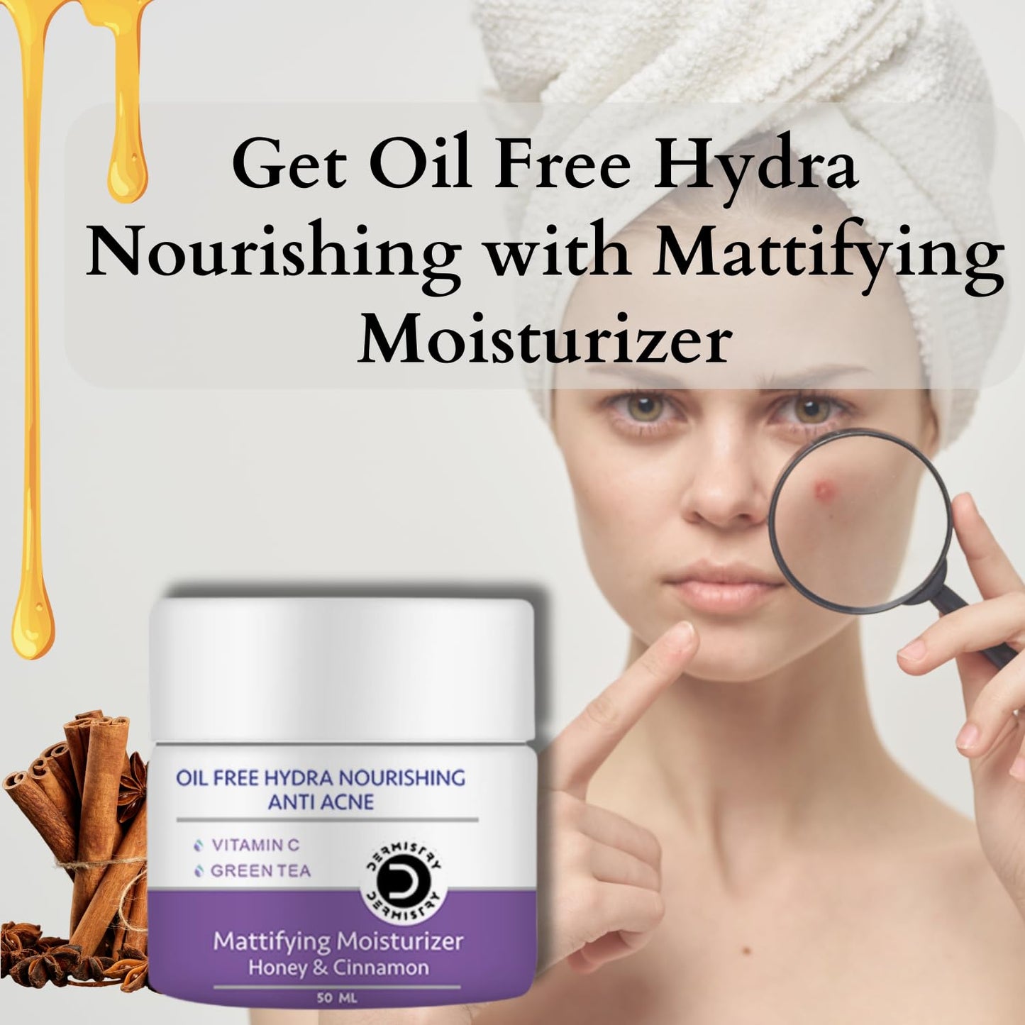 Dermistry Oil Free Hydra Nourishing Mattifying Moisturizer Anti Acne Gel