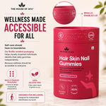 House of Ayu Hair Skin Nail Gummies | Collagen, Biotin & Hyaluronic Acid | 3-in-1 formula with Bioactive Collagen, Hyaluronic Acid, ALA & Biotin to support hair growth, glowing skin & strong nails.
