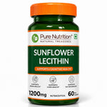 Pure Nutrition Sunflower Lecithin 1200mg, 60 Capsules | Brain & Wellness Support