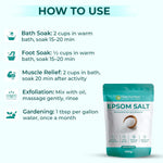 Pure Nutrition Epsom Salt 450g | Magnesium Sulfate Salt | Bath Soak & Relaxation Support