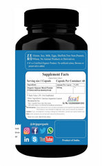 DR. JPG Organic Vijaysar / Bijasar Capsules (500mg, 60 Veg Capsules) | For Digestive Health & Blood Sugar Balance | 100% Certified Organic