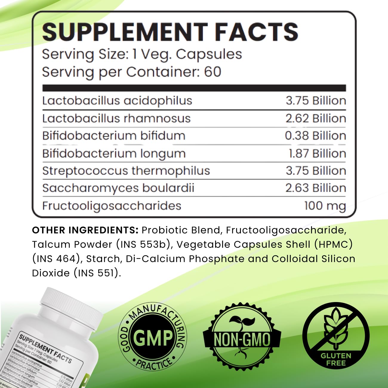 Royal Swag Pre and Probiotic Capsules - Gut Health & Digestive Support (60 Count)