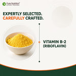 Pure Nutrition Vitamin B2 (Riboflavin) 2.4mg Capsules – Energy & Wellness Support Dietary Supplement – 120 Capsules
