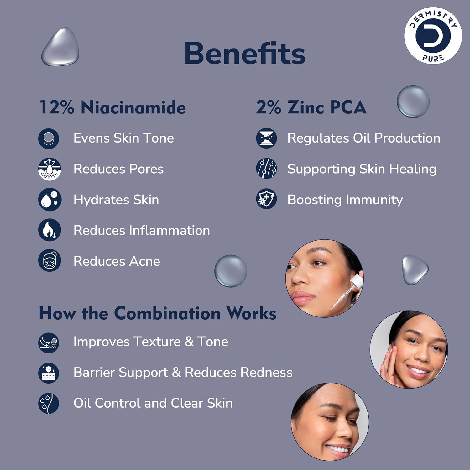 Dermistry Pure 12% Niacinamide 2% Zinc PCA Glowing Face Serum