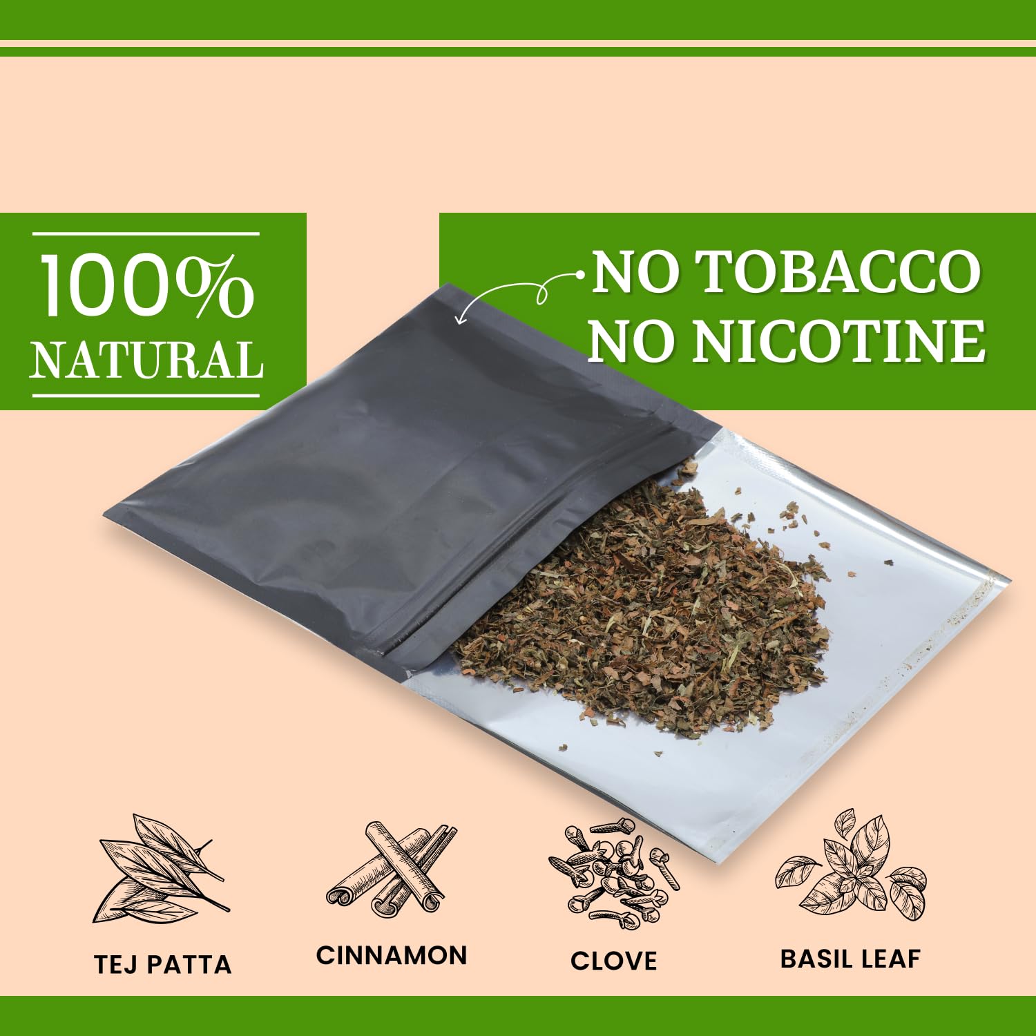 Royal Swag Herbal Smoking Mixture Natural Flavour - Tobacco Free (20g / 0.7 oz Pouch)