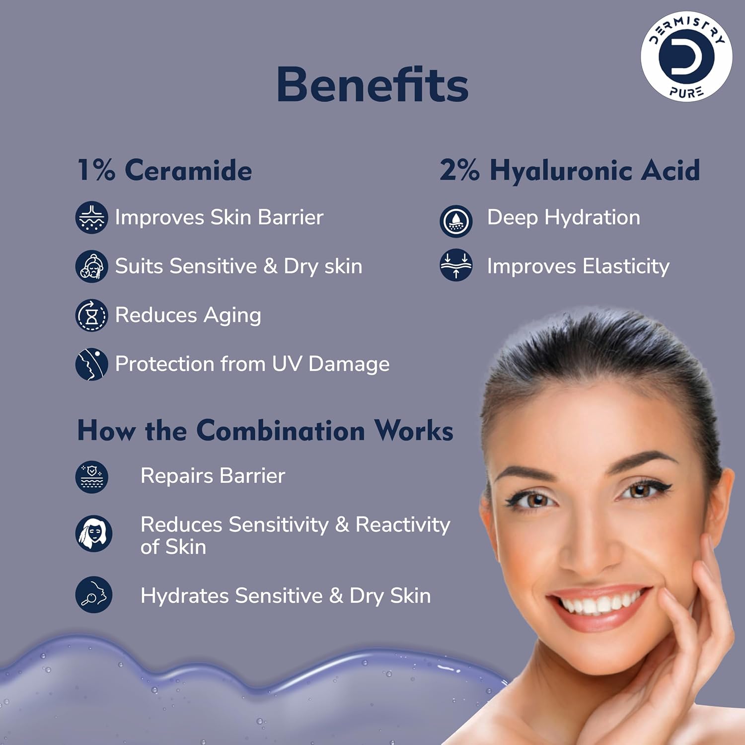 Dermistry 1% Ceramide 2% Hyaluronic Acid Serum