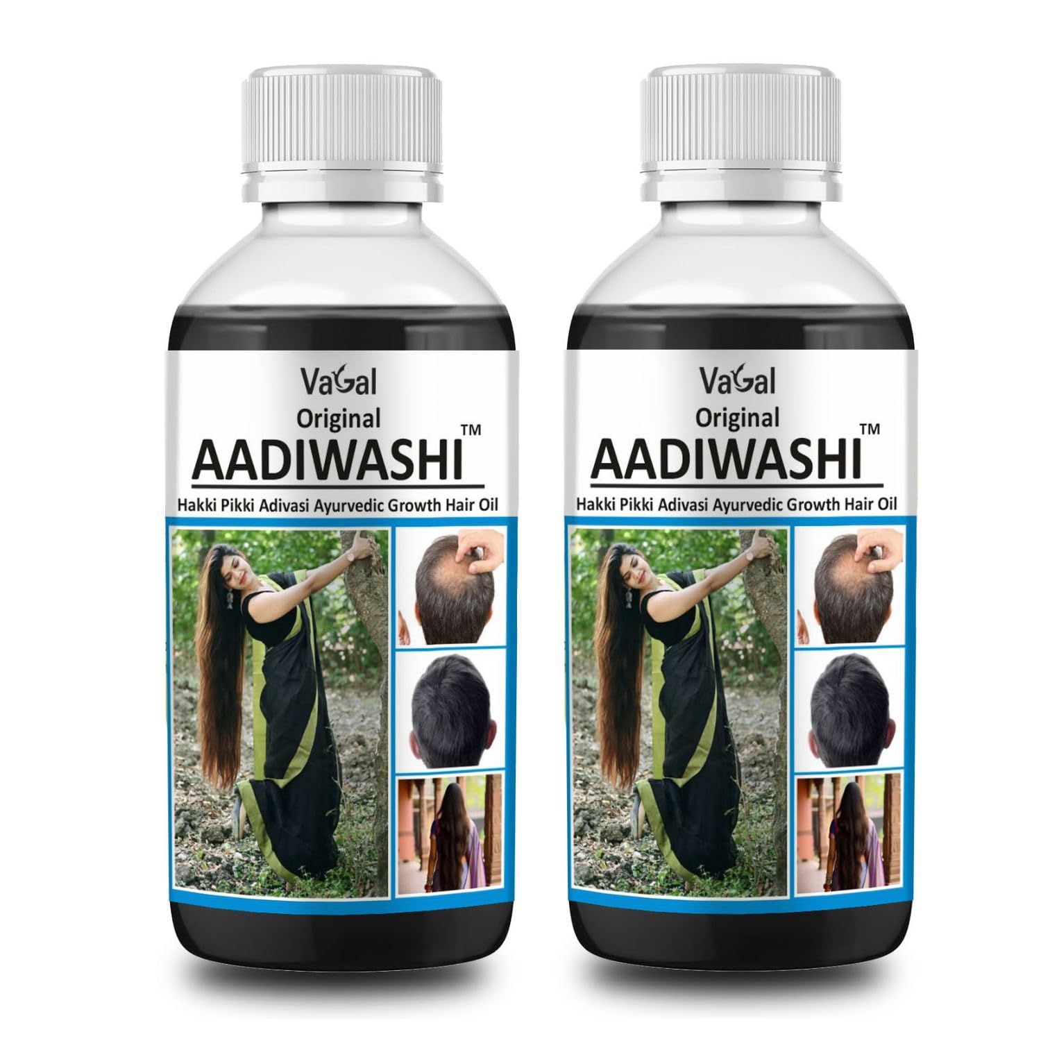 Original AADIWASHI Hair health Oil | Ayurvedic Handmade Herbal Kesh oil for Help and Support in Hair Problems and Dandruff | Strong and Healthy Hair Nilgiri AADIWASHI Hair Oil (200ml Pack Of 2)