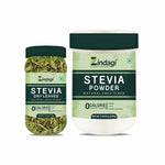Zindagi Stevia Sugar-Free Powder & Stevia Plant Dry Leaves | 100% Natural Zero-Calorie Sweetener Combo Pack