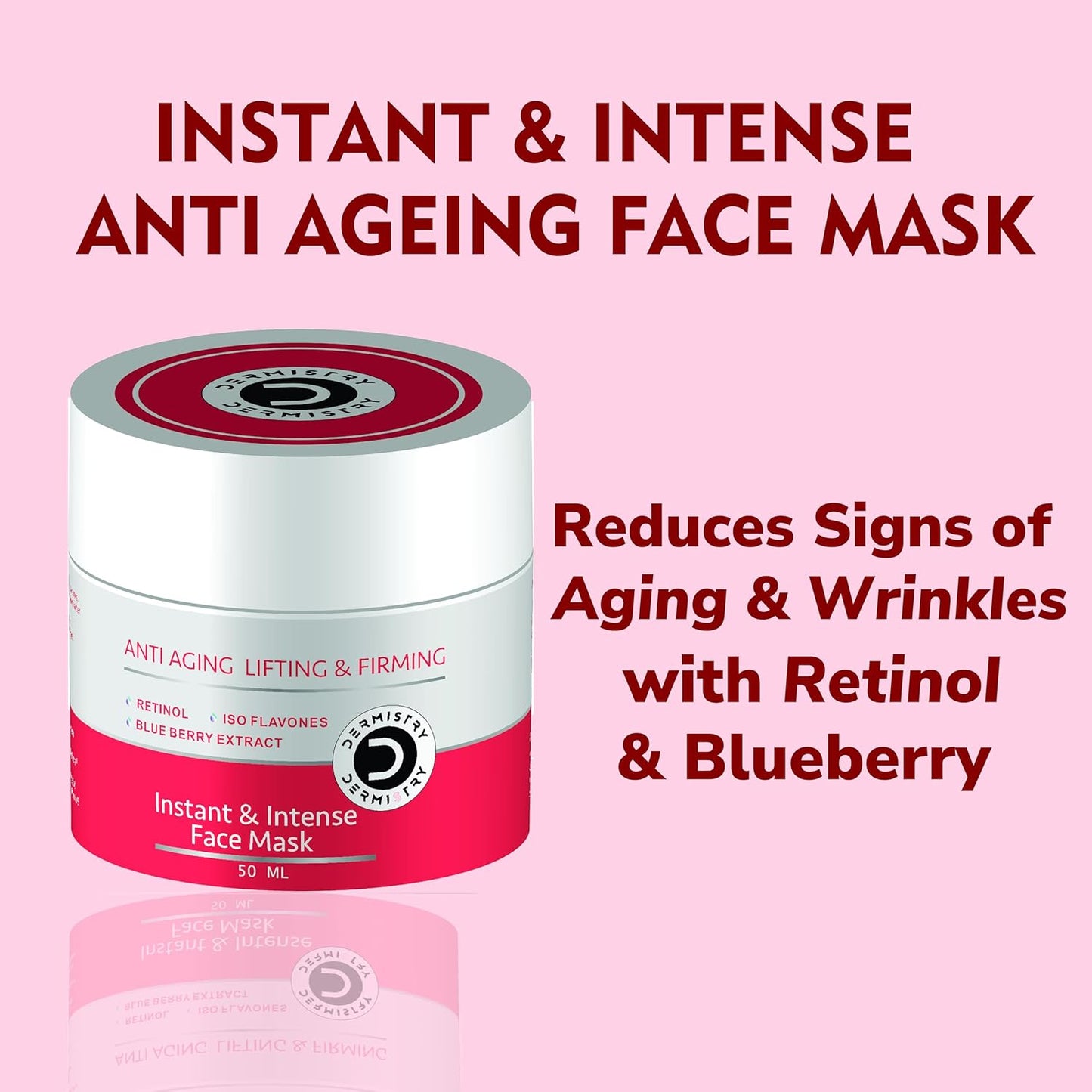 Dermistry Anti Aging Retinol Lifting & Firming Instant & Intense Face Mask - 50ml