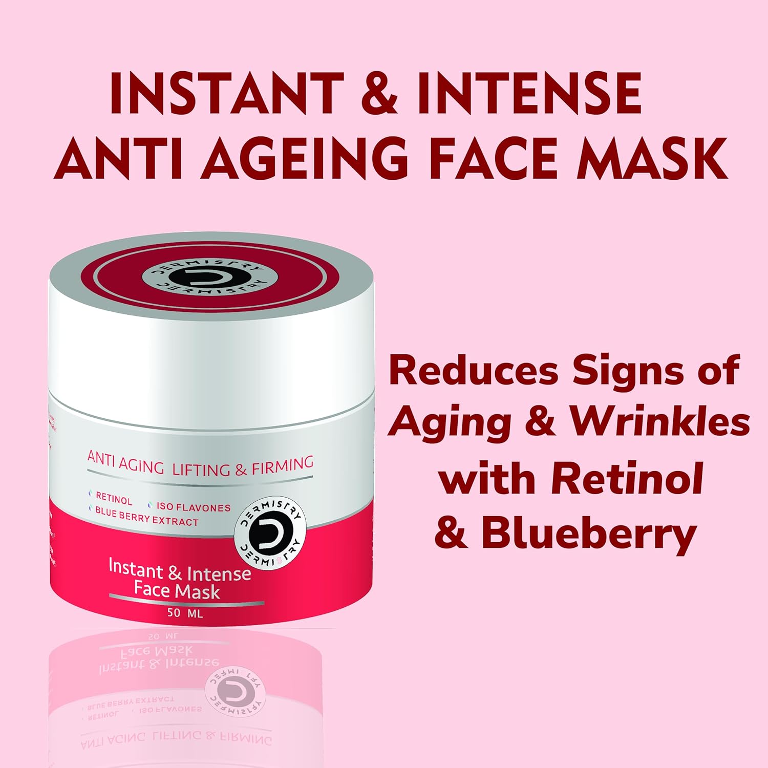 Dermistry Anti Aging Retinol Lifting & Firming Instant & Intense Face Mask - 50ml