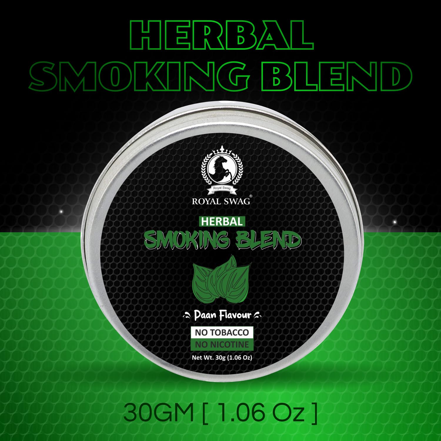 Royal Swag Herbal Smoking Mixture Paan Flavour - Tobacco Free (30g / 1.0 oz Pouch)