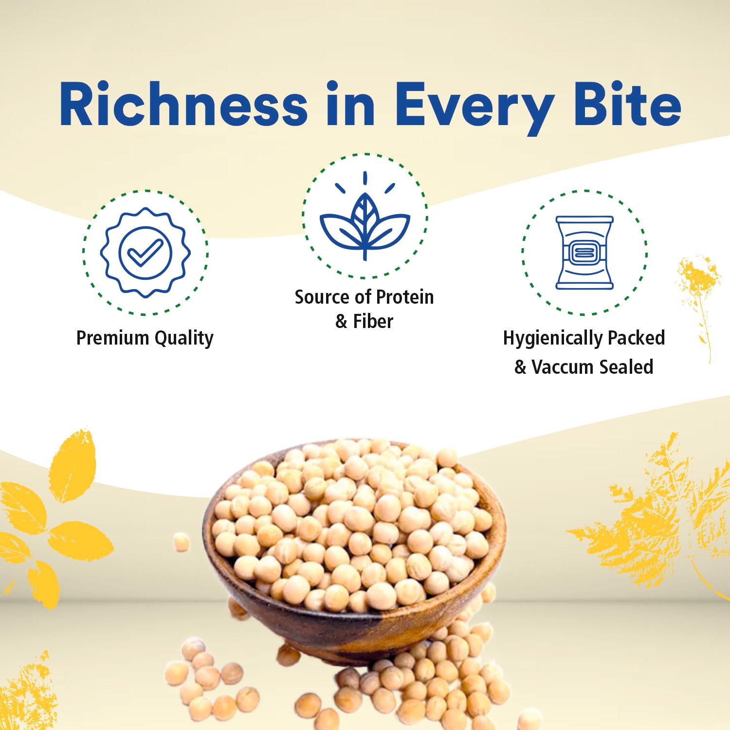 Organic Wellness Matar Whole - 450 grams